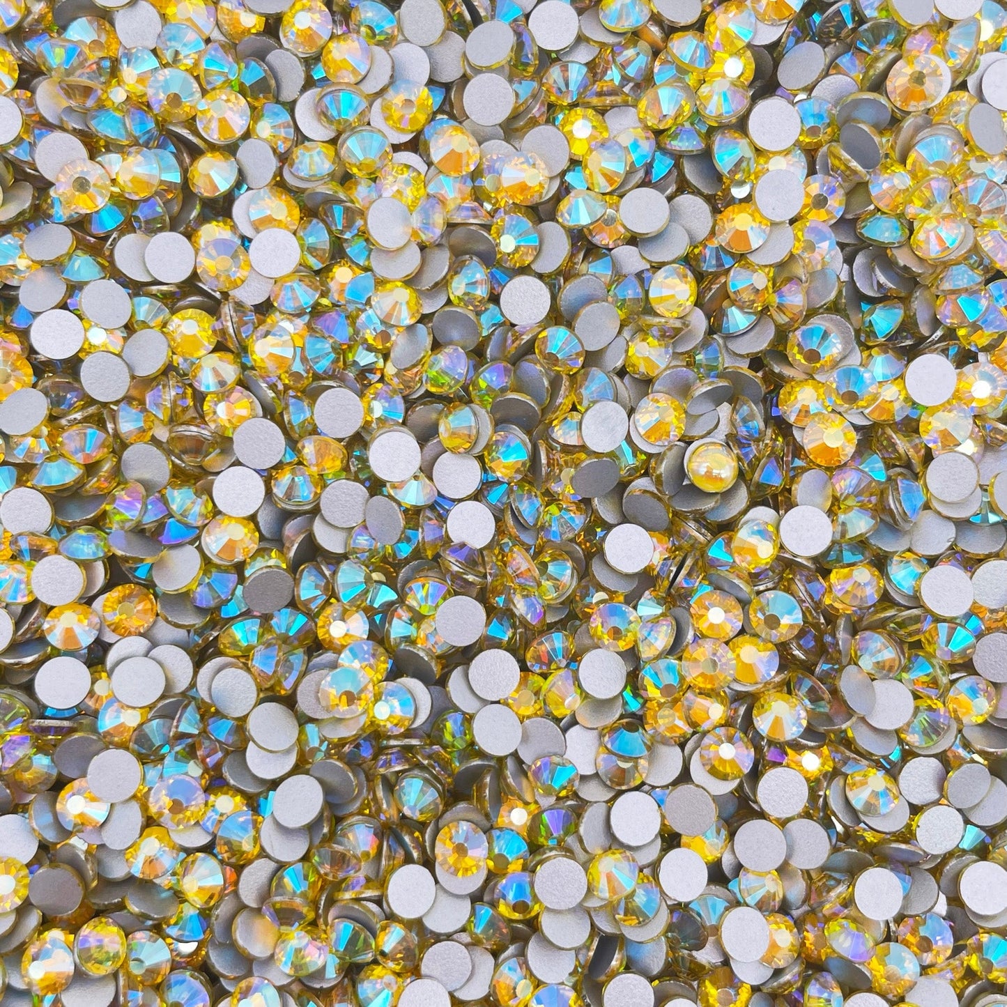 High Quality flatback rhinestones: Color - Citrine AB