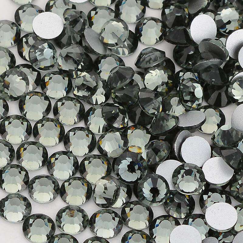 High Quality flatback rhinestones: Color - Black Diamond