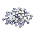 Purple Ghost non-hotfix flatback glass rhinestones — smoky translucent finish