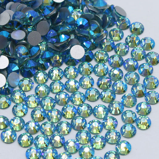 High Quality flatback rhinestones: Color - Aquamarine AB