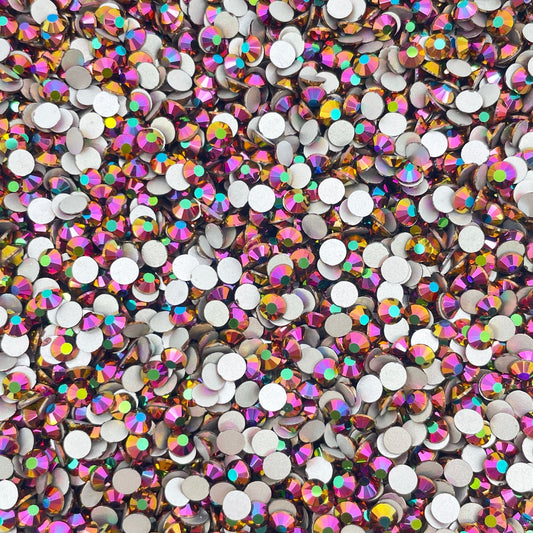 High Quality flatback rhinestones: Color - Rose Gold AB