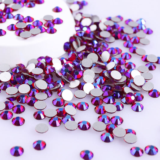 High Quality flatback rhinestones: Color - Dark Siam AB