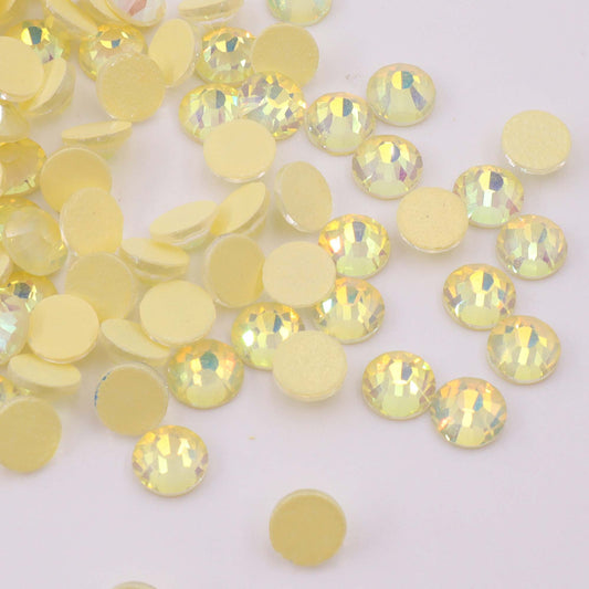 High Quality flatback rhinestones: Color - Jonquil Luminous Opal