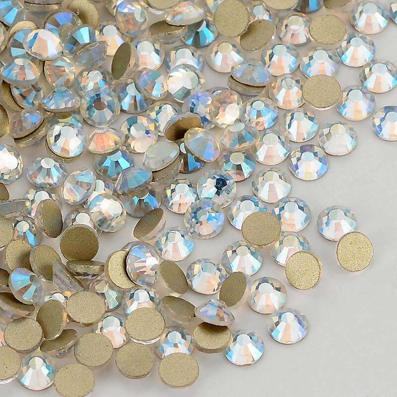 Moonlight non-hotfix flatback glass rhinestones — loose crystal swatch