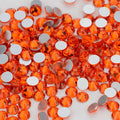 Orange non-hotfix flatback glass rhinestones — loose crystal swatch