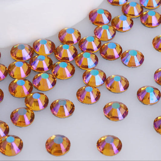 High Quality flatback rhinestones: Color - Topaz AB