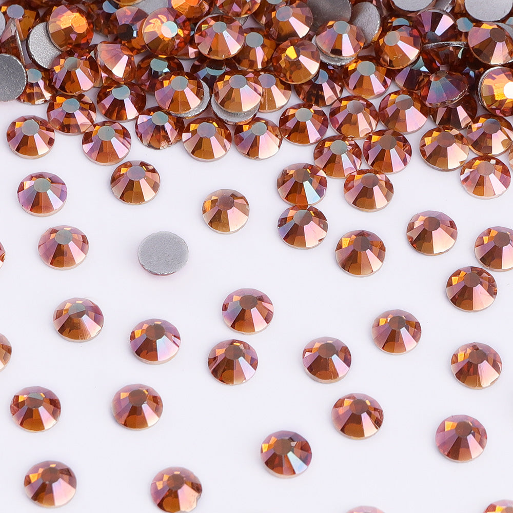 Sunset Glory non-hotfix flatback glass rhinestones — loose crystal swatch