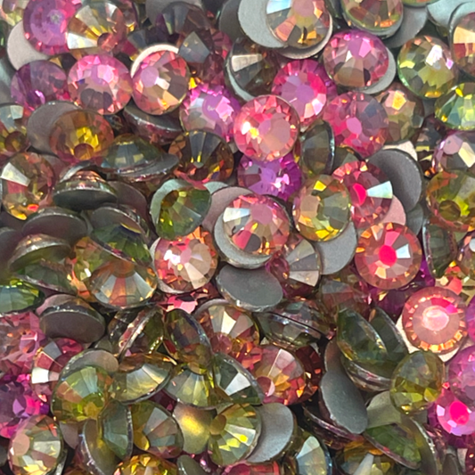 High Quality flatback rhinestones: Color - Air Goldline Rose