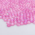 Rose Luminous non-hotfix flatback glass rhinestones — soft luminous colour-shift
