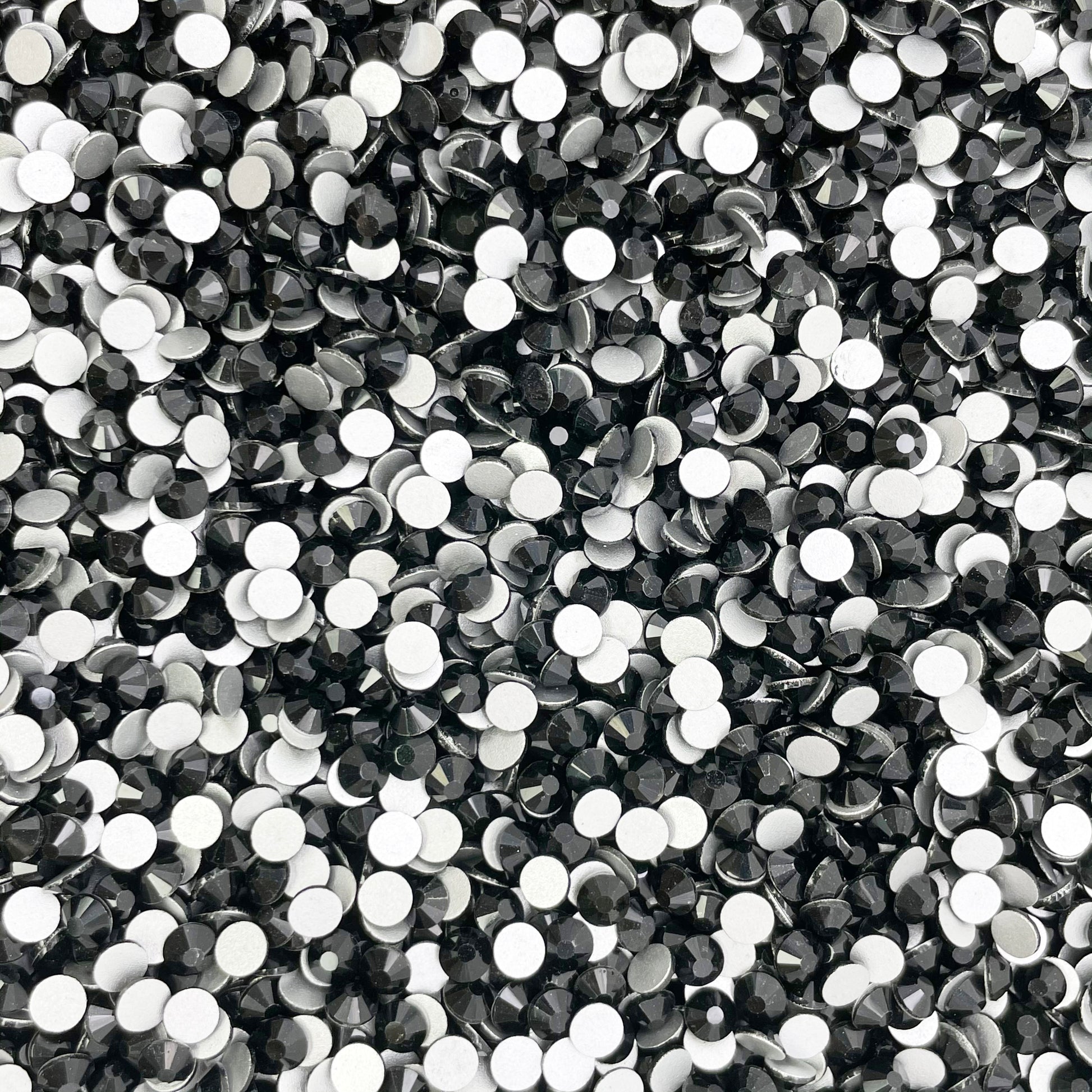 High Quality flatback rhinestones: Color -  Jet Black