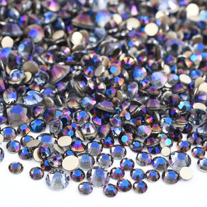 Purple Ghost rhinestones shown loose to show sparkle and cut
