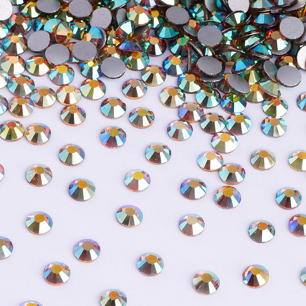 Morning Glory non-hotfix flatback glass rhinestones — loose crystal swatch