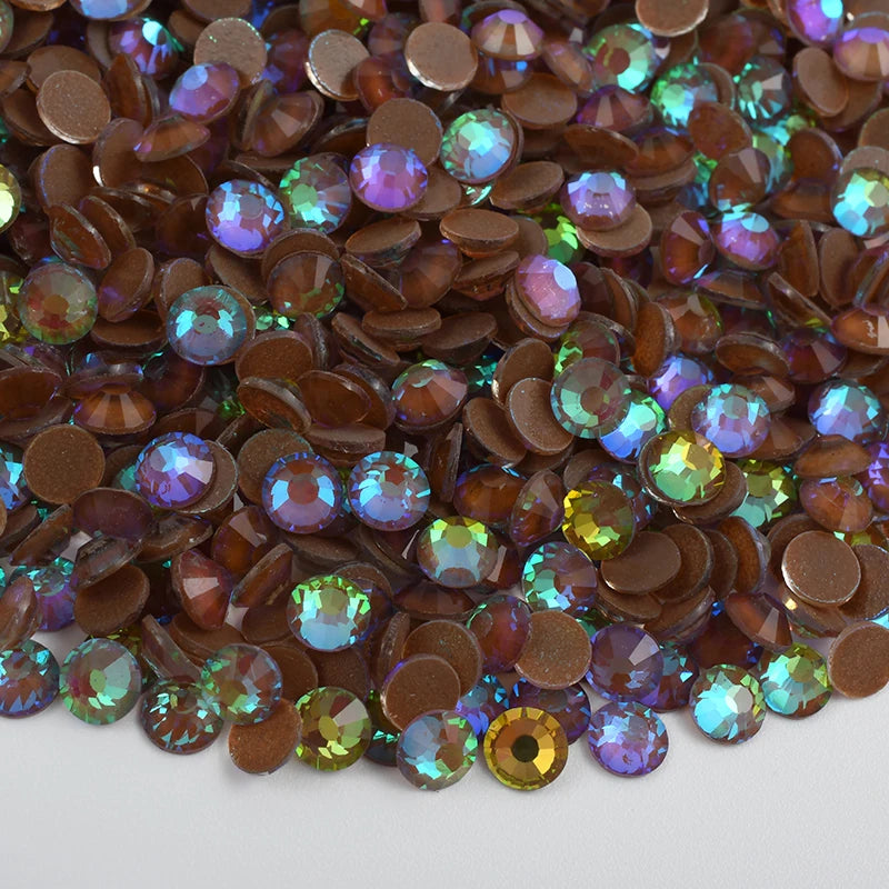 High Quality flatback rhinestones: Color - Coffee Luminous