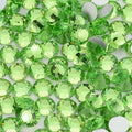 Lt Peridot non-hotfix flatback glass rhinestones — loose crystal swatch