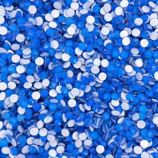 High Quality flatback rhinestones: Color - Blue Neon