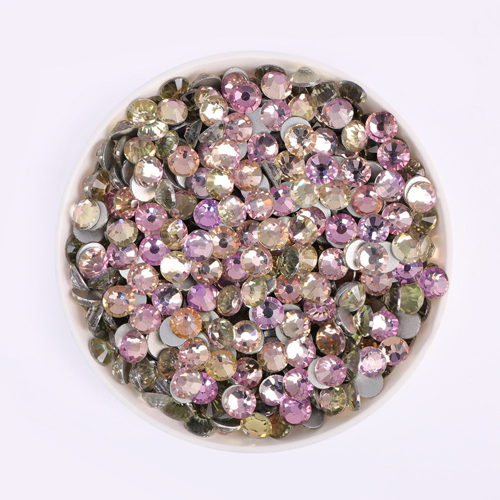 Silk Light rhinestones shown loose to show sparkle and cut