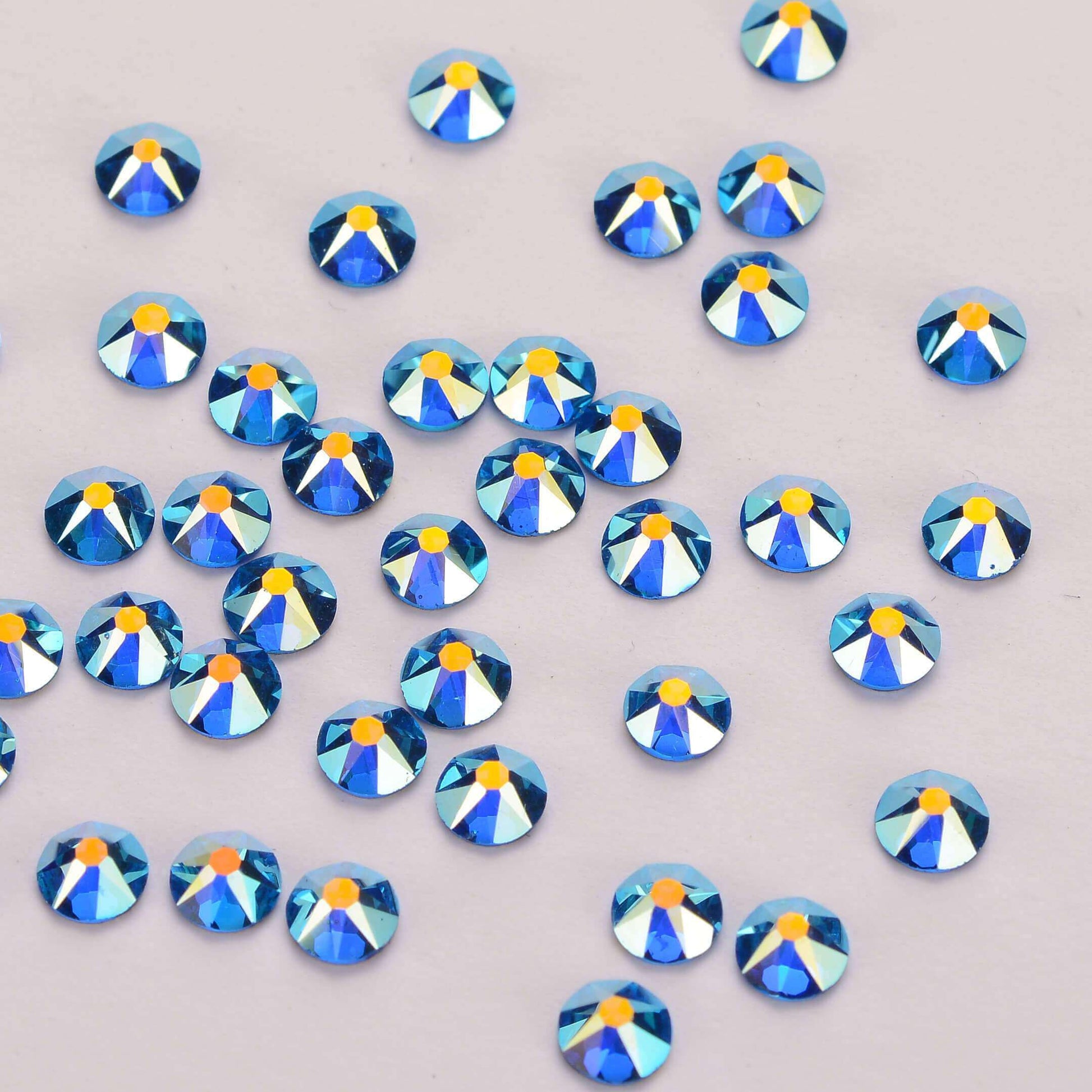 High Quality flatback rhinestones: Color - Capri Blue AB