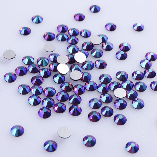 High Quality flatback rhinestones: Color - Dark Amethyst AB