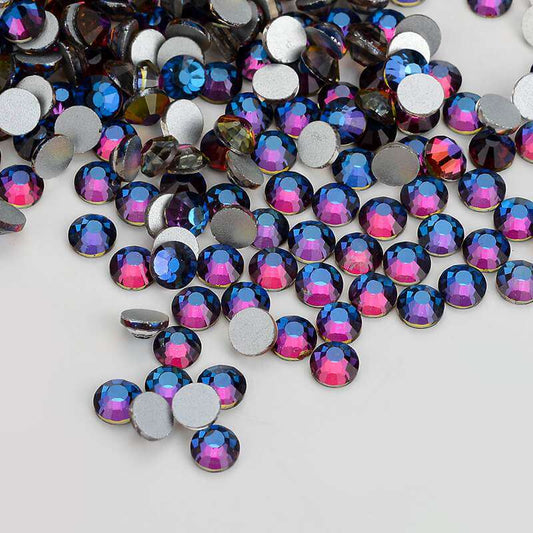 High Quality flatback rhinestones: Color - Blue Volcanic