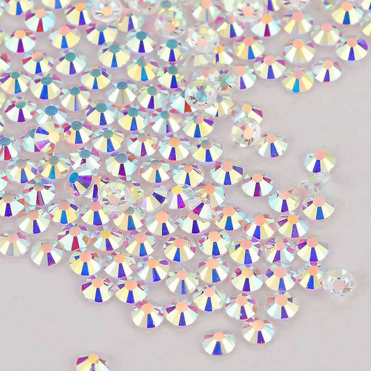 High Quality flatback rhinestones: Color - Transparent Crystal AB