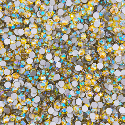 High Quality flatback rhinestones: Color - Citrine AB