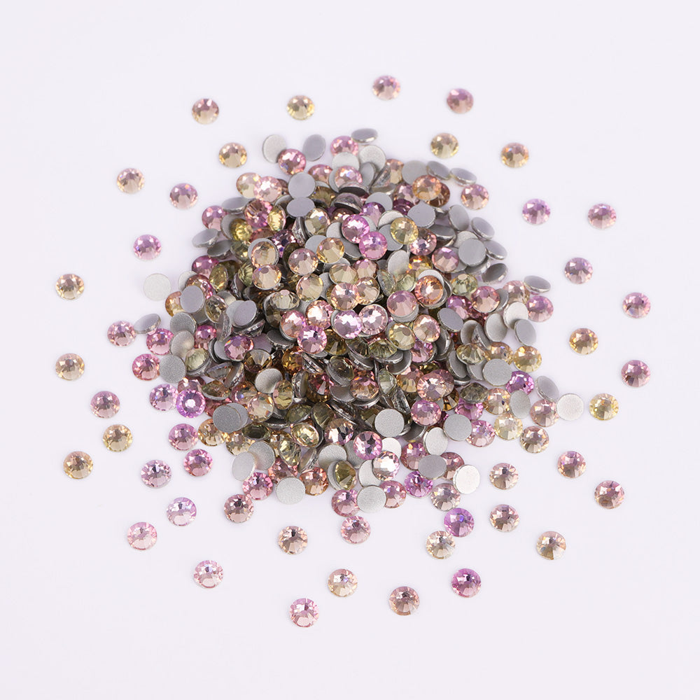 Silk Light flatback rhinestones size comparison, SS3 to SS60