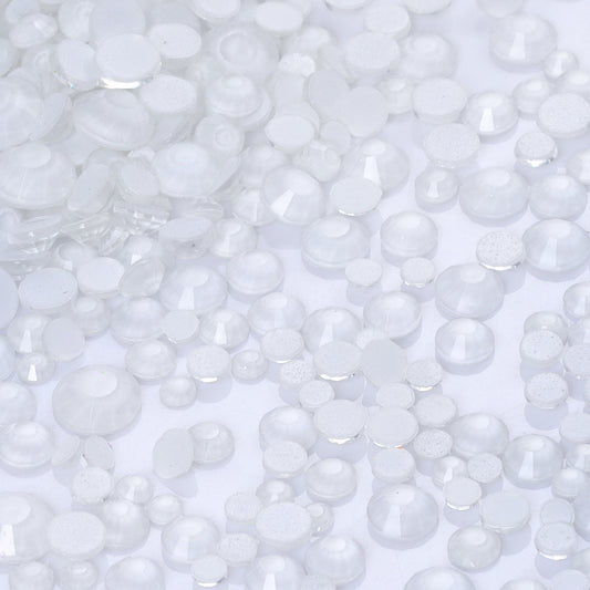 High Quality flatback rhinestones: Color - White Neon