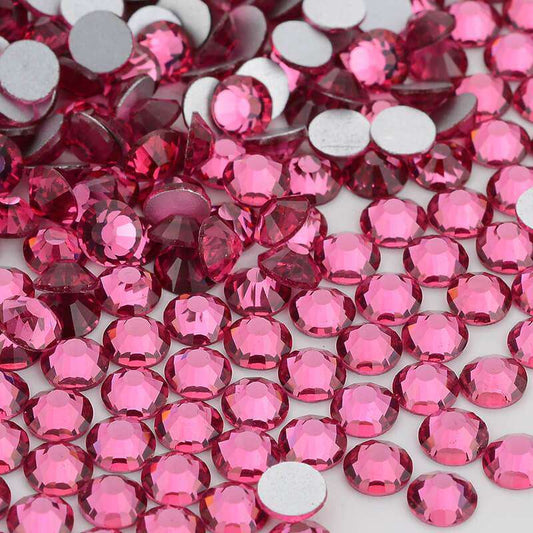 High Quality flatback rhinestones: Color - Rose