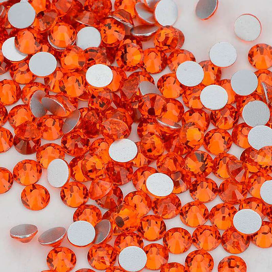 High Quality flatback rhinestones: Color - Orange