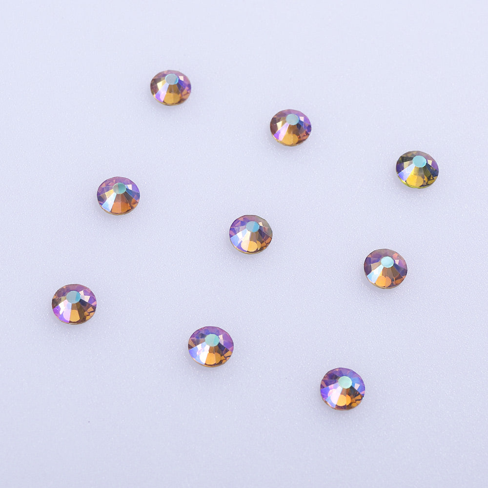 Light Colorado Topaz AB rhinestones in a bulk 1,440-piece pack