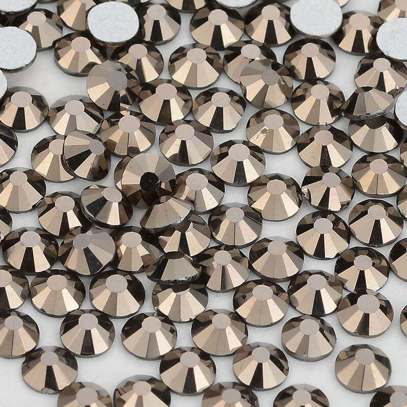 High Quality flatback rhinestones: Color - Hematite