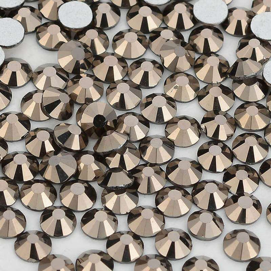High Quality flatback rhinestones: Color - Hematite