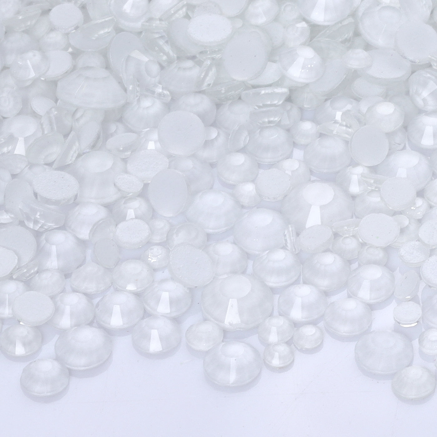 White Neon rhinestones applied to a craft project