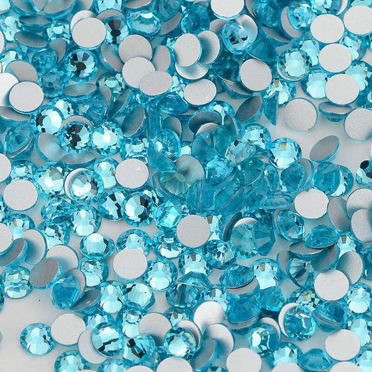 High Quality flatback rhinestones: Color - Aquamarine