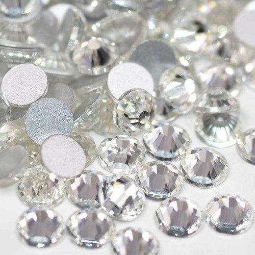 Crystal non-hotfix flatback glass rhinestones — loose crystal swatch