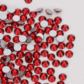 Dark Siam non-hotfix flatback glass rhinestones — loose crystal swatch
