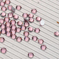 Light Amethyst non-hotfix flatback glass rhinestones — loose crystal swatch