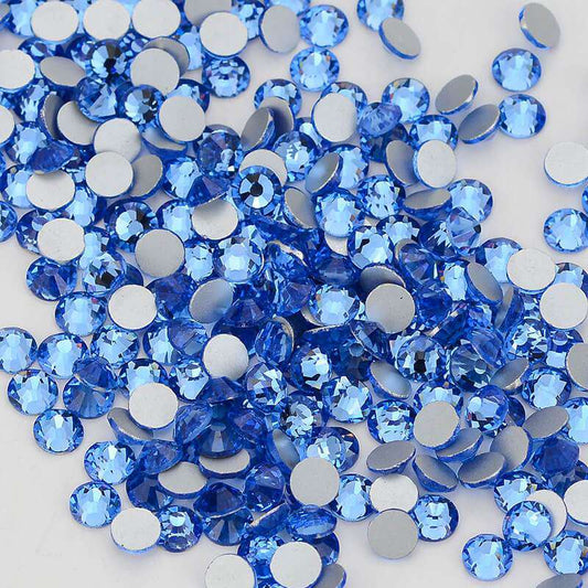 High Quality flatback rhinestones: Color - Light Sapphire 