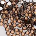 Smoked Topaz non-hotfix flatback glass rhinestones — loose crystal swatch