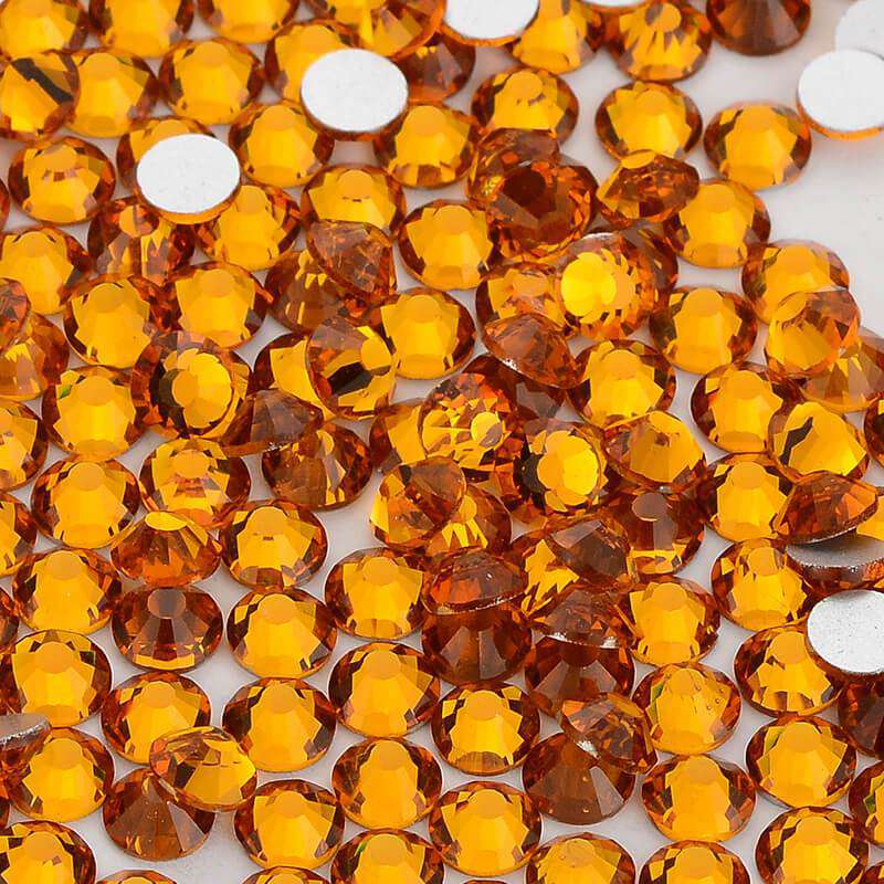 High Quality flatback rhinestones: Color - Topaz