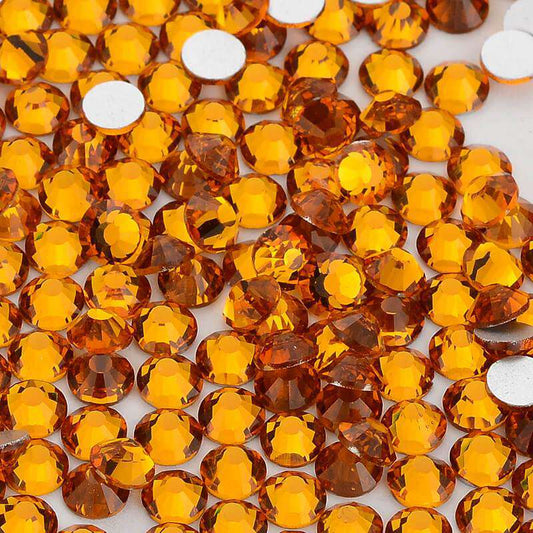 High Quality flatback rhinestones: Color - Topaz