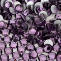 Tanzanite non-hotfix flatback glass rhinestones — loose crystal swatch